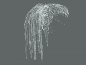 Realistic Dreads Hair Rasta Low-poly free Modello 3D