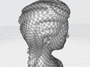 Real-time Realistic Hair Low-poly Modèle 3D