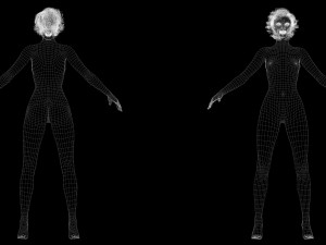 Casual Girl Base Mesh 3D Model