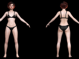 Police Girl 3D 모델