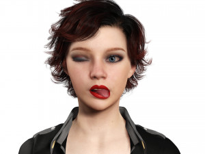 Police Girl 3D 모델