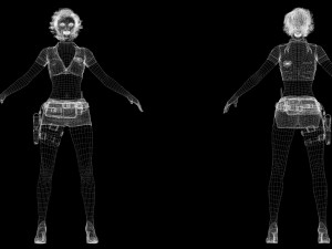 Police Girl 3D 모델