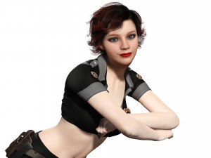 Police Girl 3D 모델