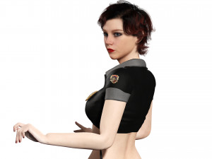 Police Girl 3D 모델