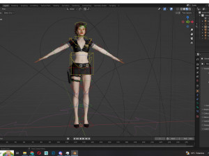 Police Girl 3D 모델