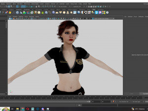 Police Girl 3D 모델