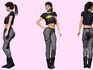 Woman Hight Quality Real time Modelo 3D