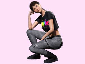 Woman Hight Quality Real time Modelo 3D