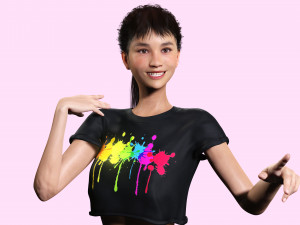 Woman Hight Quality Real time Modelo 3D