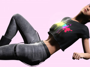 Woman Hight Quality Real time Modelo 3D
