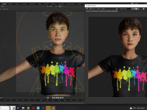 Woman Hight Quality Real time Modelo 3D