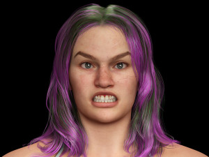 Muscular Women Full Rigged 3D मॉडल
