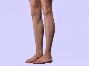 Chinese Girl Full Product Low-poly 3D Model