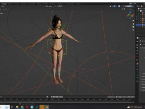 Chinese Girl Full Product Low-poly Modèle 3D