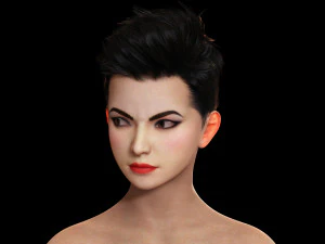 Pixie Casual Girl - Model with Full Rig 3D Model