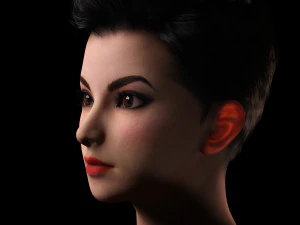 Pixie Casual Girl - Model with Full Rig 3D Model