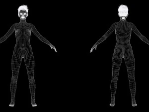 Pixie Casual Girl - Model with Full Rig 3D Model