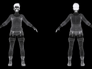 Pixie Casual Girl - Model with Full Rig 3D 模型