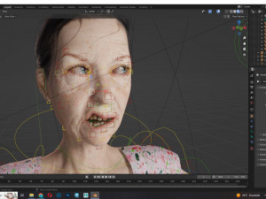 Evelyn - Realistic Old Woman 3D Model