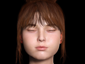 Mei Ling Realistic Asian Woman with Two Outfits 3D Модель