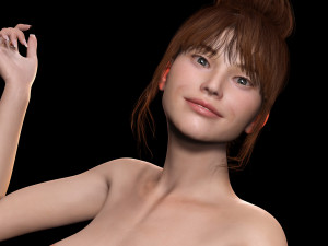 Mei Ling Realistic Asian Woman with Two Outfits 3D Модель