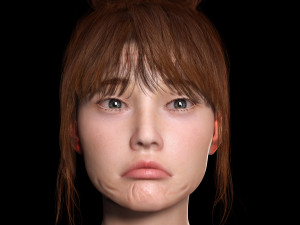 Mei Ling Realistic Asian Woman with Two Outfits 3D Модель