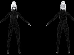 Mei Ling Realistic Asian Woman with Two Outfits 3D Модель