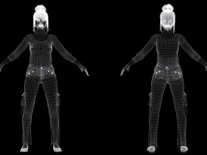Mei Ling Realistic Asian Woman with Two Outfits 3D Модель