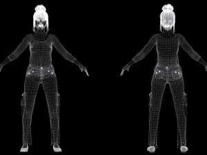 Mei Ling Realistic Asian Woman with Two Outfits 3D Model