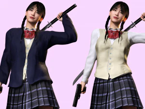Sakura Kurohana Deadly Blossom 3D Model