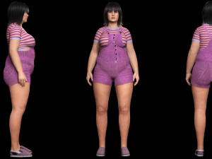 Rosie - The Curvy Beauty model 3D Model