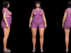 Rosie - The Curvy Beauty model 3D Model