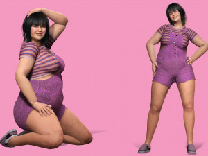 Rosie - The Curvy Beauty model 3D Model