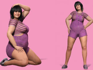 Rosie - The Curvy Beauty model 3D Model