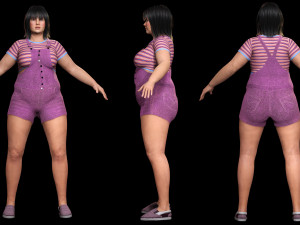 Rosie - The Curvy Beauty model 3D Model