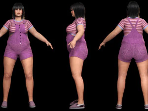 Rosie - The Curvy Beauty model 3D Model
