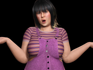 Rosie - The Curvy Beauty model 3D Model