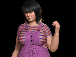Rosie - The Curvy Beauty model 3D Model