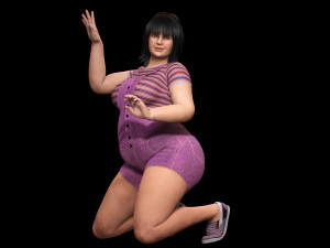 Rosie - The Curvy Beauty model 3D Model