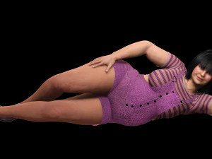 Rosie - The Curvy Beauty model 3D Model