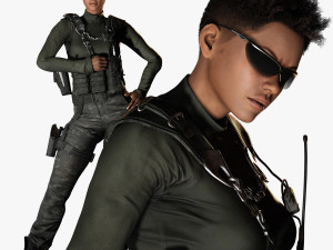 Raven Steele -Warrior Queen of the Frontlin 3Dモデル