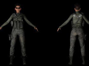 Raven Steele -Warrior Queen of the Frontlin 3D Model