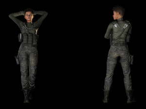 Raven Steele -Warrior Queen of the Frontlin 3D Model