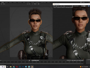 Raven Steele -Warrior Queen of the Frontlin 3D Model