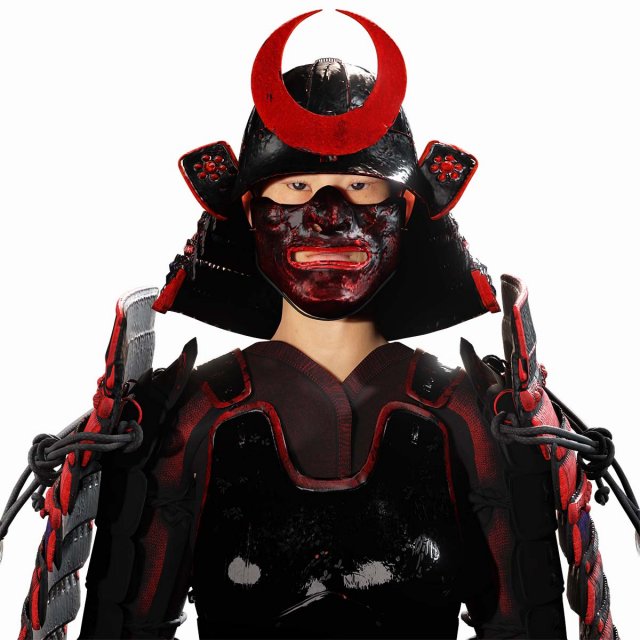 Realistic Samurai female 3D Model .c4d .max .obj .3ds .fbx .stl .blend