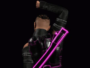 Futuristic Cyberpunk Samurai 3D Model