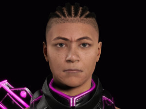 Futuristic Cyberpunk Samurai 3D Модель