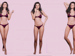 Camilia Realistic Women 3D Model