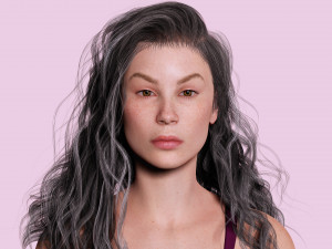 Camilia Realistic Women 3D Модель