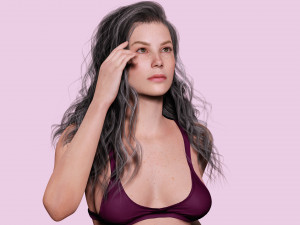 Camilia Realistic Women 3D Модель